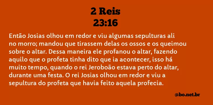 2 Reis 23:16 NTLH