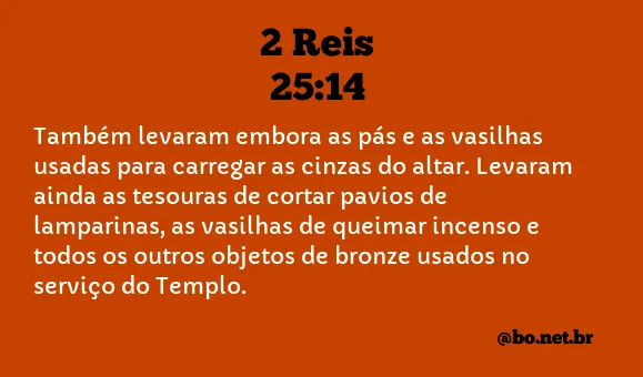 2 Reis 25:14 NTLH