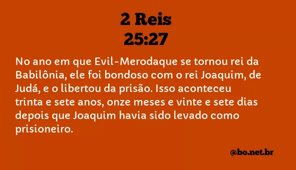 2 Reis 25:27 NTLH