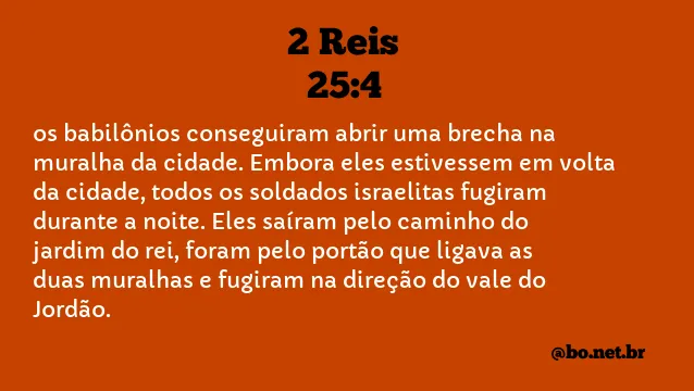 2 Reis 25:4 NTLH