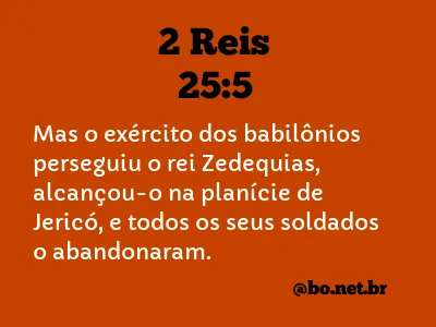 2 Reis 25:5 NTLH