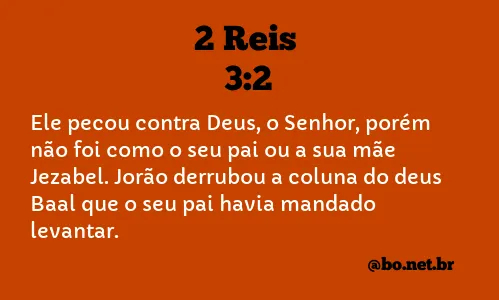 2 Reis 3:2 NTLH