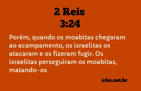 2 Reis 3:24 NTLH