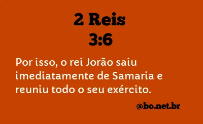 2 Reis 3:6 NTLH