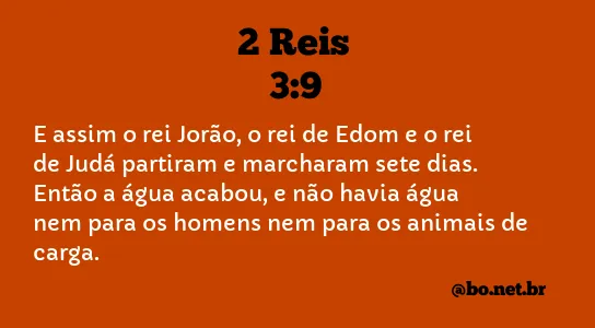 2 Reis 3:9 NTLH