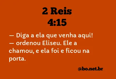 2 Reis 4:15 NTLH