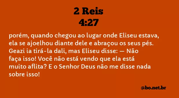2 Reis 4:27 NTLH