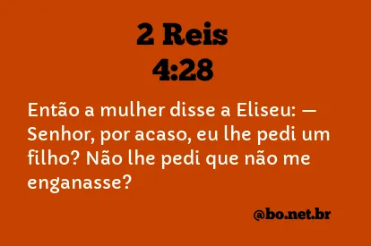 2 Reis 4:28 NTLH