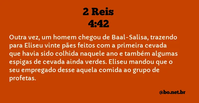 2 Reis 4:42 NTLH