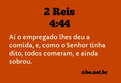 2 Reis 4:44 NTLH