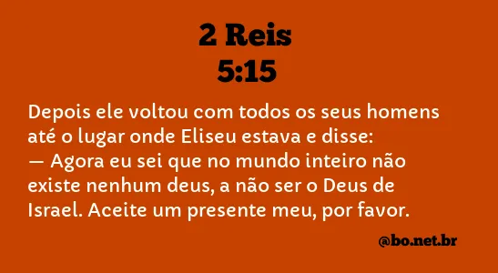 2 Reis 5:15 NTLH