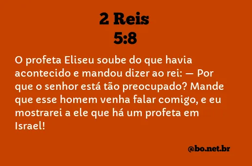 2 Reis 5:8 NTLH