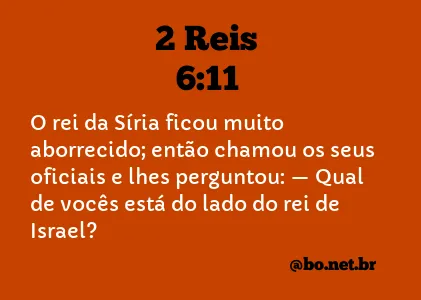 2 Reis 6:11 NTLH