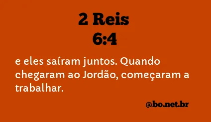 2 Reis 6:4 NTLH