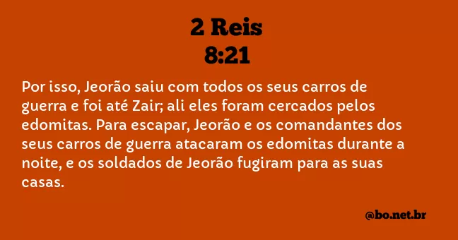2 Reis 8:21 NTLH