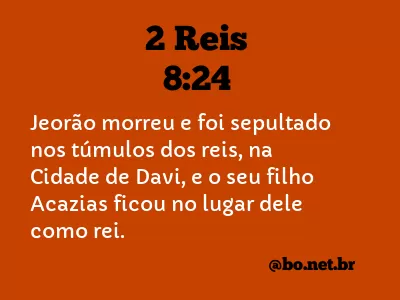 2 Reis 8:24 NTLH
