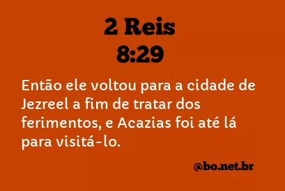 2 Reis 8:29 NTLH