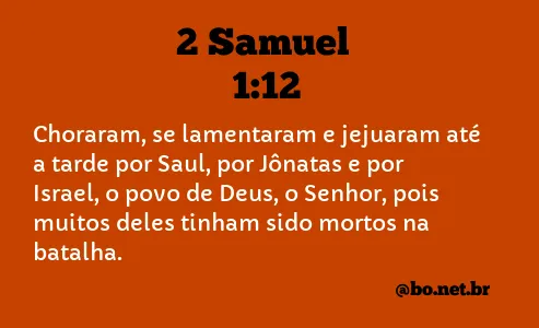 2 Samuel 1:12 NTLH