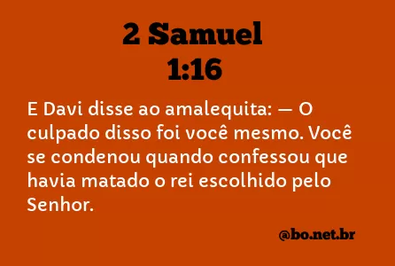 2 Samuel 1:16 NTLH