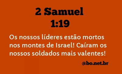2 Samuel 1:19 NTLH