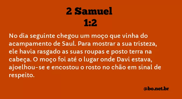 2 Samuel 1:2 NTLH