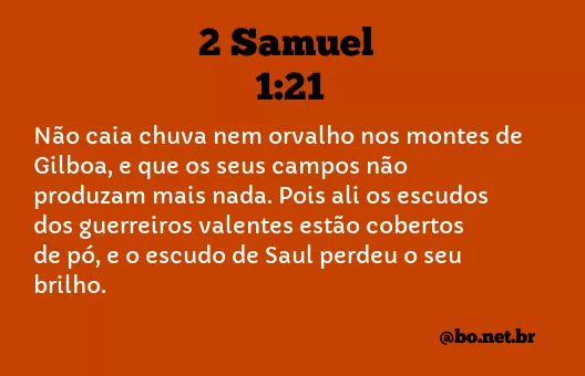 2 Samuel 1:21 NTLH