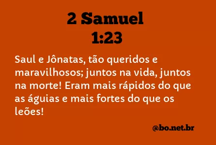2 Samuel 1:23 NTLH