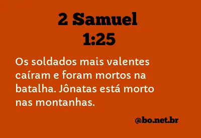 2 Samuel 1:25 NTLH