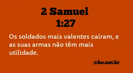 2 Samuel 1:27 NTLH