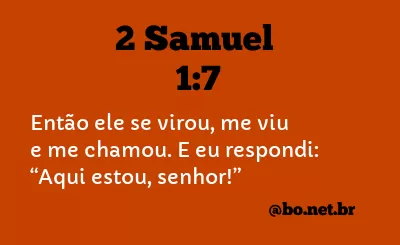 2 Samuel 1:7 NTLH