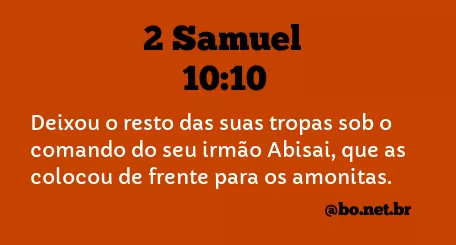 2 Samuel 10:10 NTLH