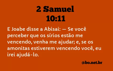 2 Samuel 10:11 NTLH