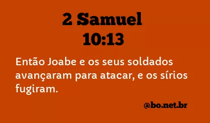 2 Samuel 10:13 NTLH