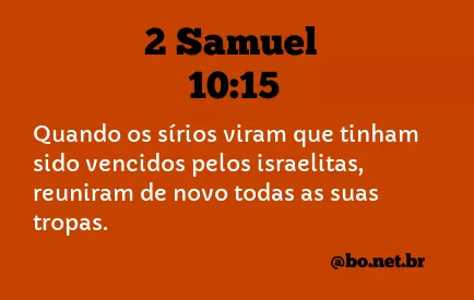2 Samuel 10:15 NTLH