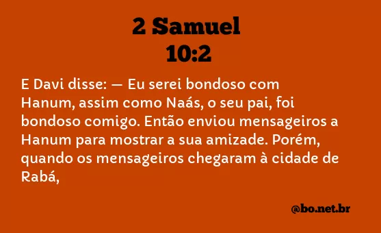 2 Samuel 10:2 NTLH