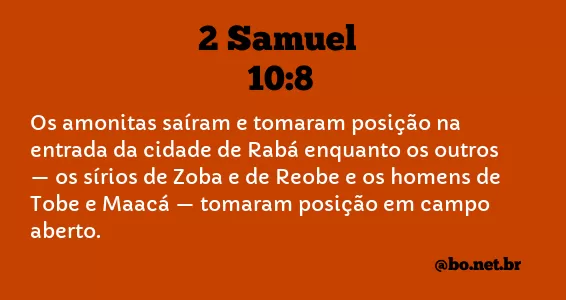 2 Samuel 10:8 NTLH