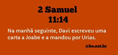 2 Samuel 11:14 NTLH