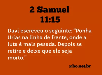 2 Samuel 11:15 NTLH