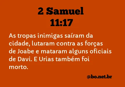 2 Samuel 11:17 NTLH