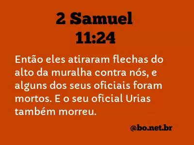 2 Samuel 11:24 NTLH