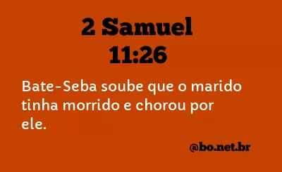 2 Samuel 11:26 NTLH