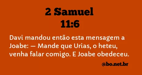 2 Samuel 11:6 NTLH