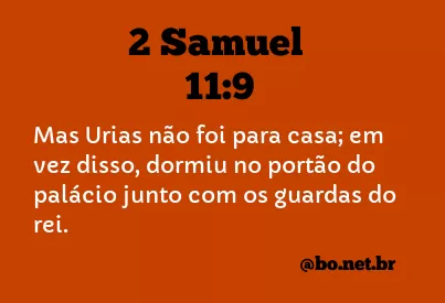 2 Samuel 11:9 NTLH