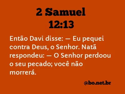 2 Samuel 12:13 NTLH