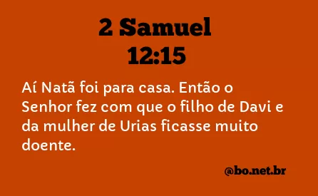2 Samuel 12:15 NTLH