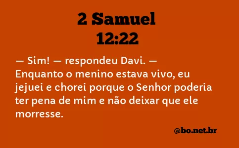 2 Samuel 12:22 NTLH