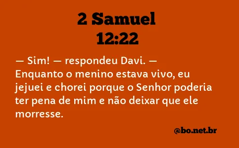 2 Samuel 12:22 NTLH