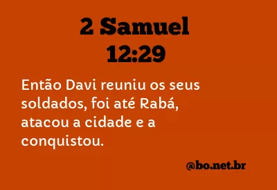 2 Samuel 12:29 NTLH