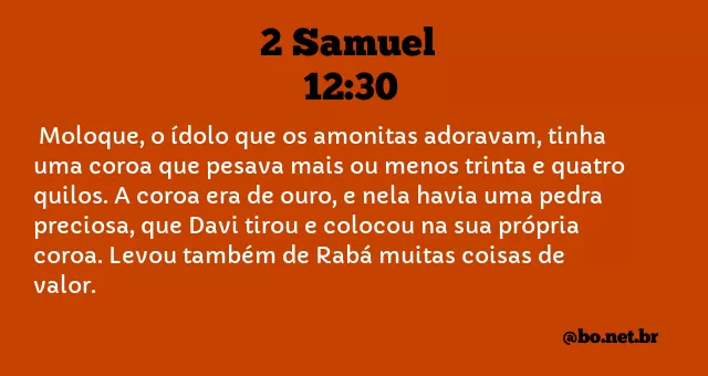 2 Samuel 12:30 NTLH