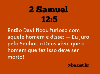 2 Samuel 12:5 NTLH